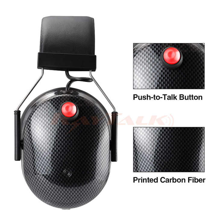 Karbon Fiber kulaklık RAN-3000Q/CF PTT Walkie Talkie çift kulaklık kablolu kulaklık