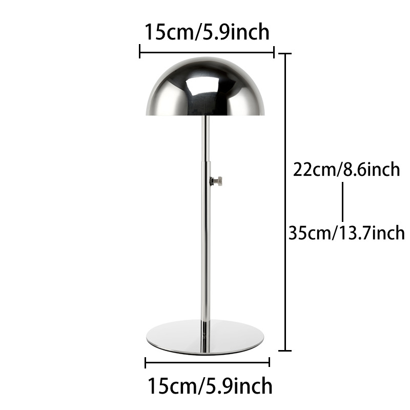 Miroir à fond rond et pieds bas