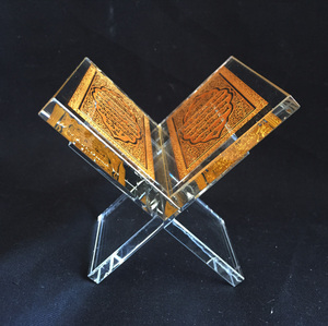 Vàng In Tinh Thể Thủy Tinh Quran Với Đứng Cho Muslim Thủ Công Mỹ Nghệ MH-L0372 - Product Image 5
