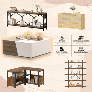 Sang Trọng Hiện Đại Phòng Khách Đặt Đồ Nội Thất Tùy Chỉnh Kệ Sách Băng Ghế Dự Bị Trung Tâm Lưu Trữ Bàn Cà Phê Gỗ Đồ Nội Thất Nhà - Product Image 2