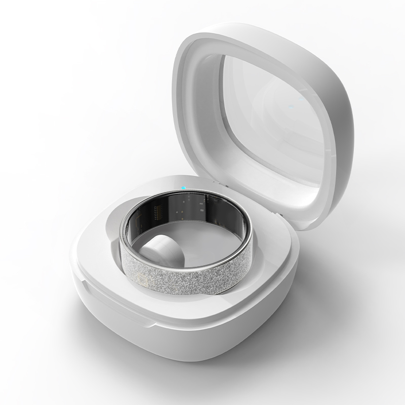 Bague avec étui de chargement transparent