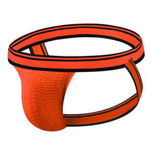 Heren 3Cm Tailleband Gestreepte Zijbanden Jockstrap Sexy Beer Heren Ondergoed Lage Taille Ademende Katoen Sexy Homo Mannen Jockstrap - Product Image 2