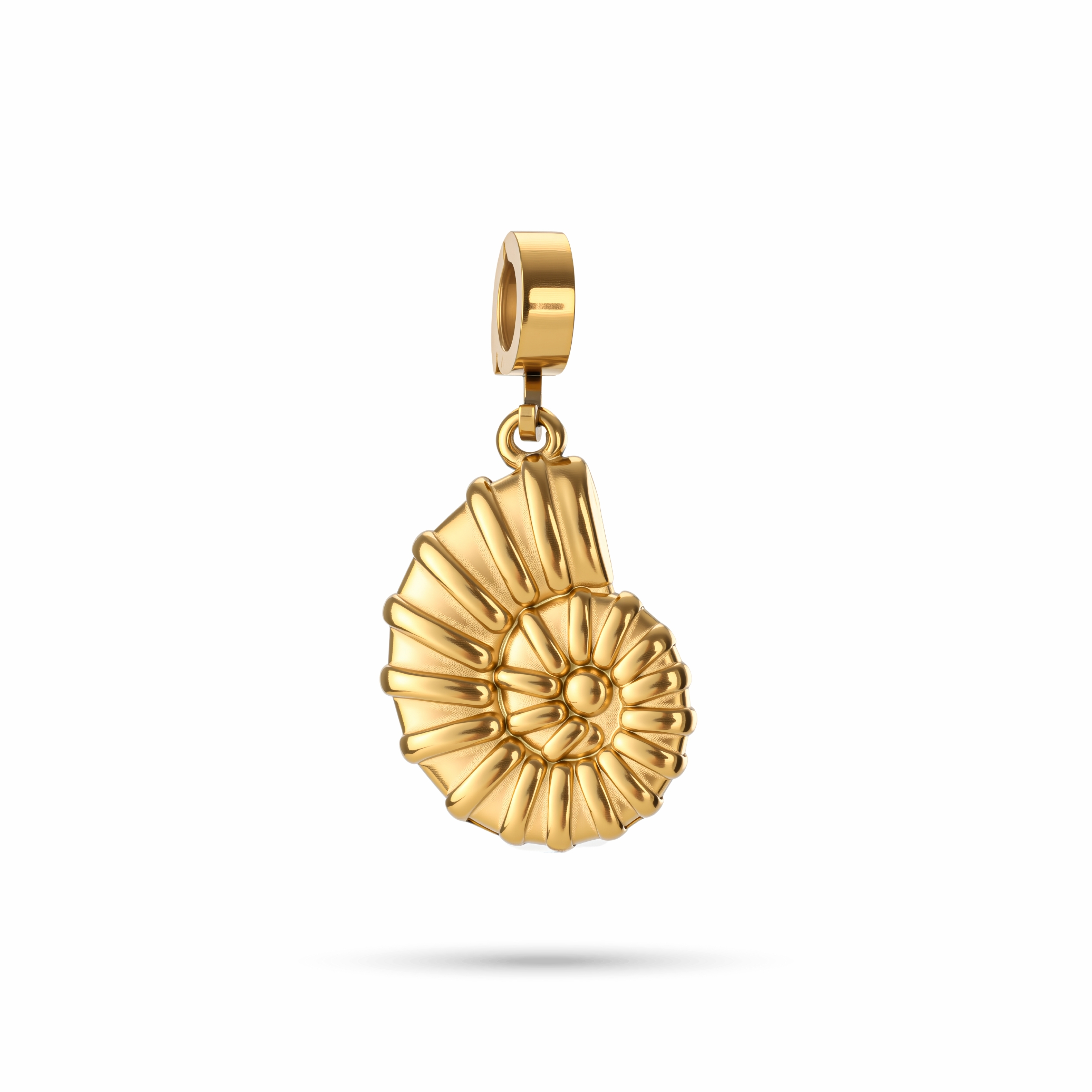 Amuleto de caracola de oro