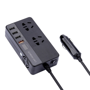 ミニ200WUSBデュアルACインバーターQC3.0 DC 12V AC 220V/110Vパワーインバーター300W定格カスタマイズ可能認定RoHSマルチOEM - Product Image 5