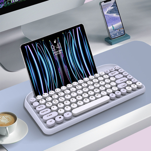 Factory OEM Wireless Dual Mode 2,4G Bluetooth Keyboard and Mouse Combo Mini Portable Mixed Color Keyboard Mouse Set con ranura en U - Product Image 6