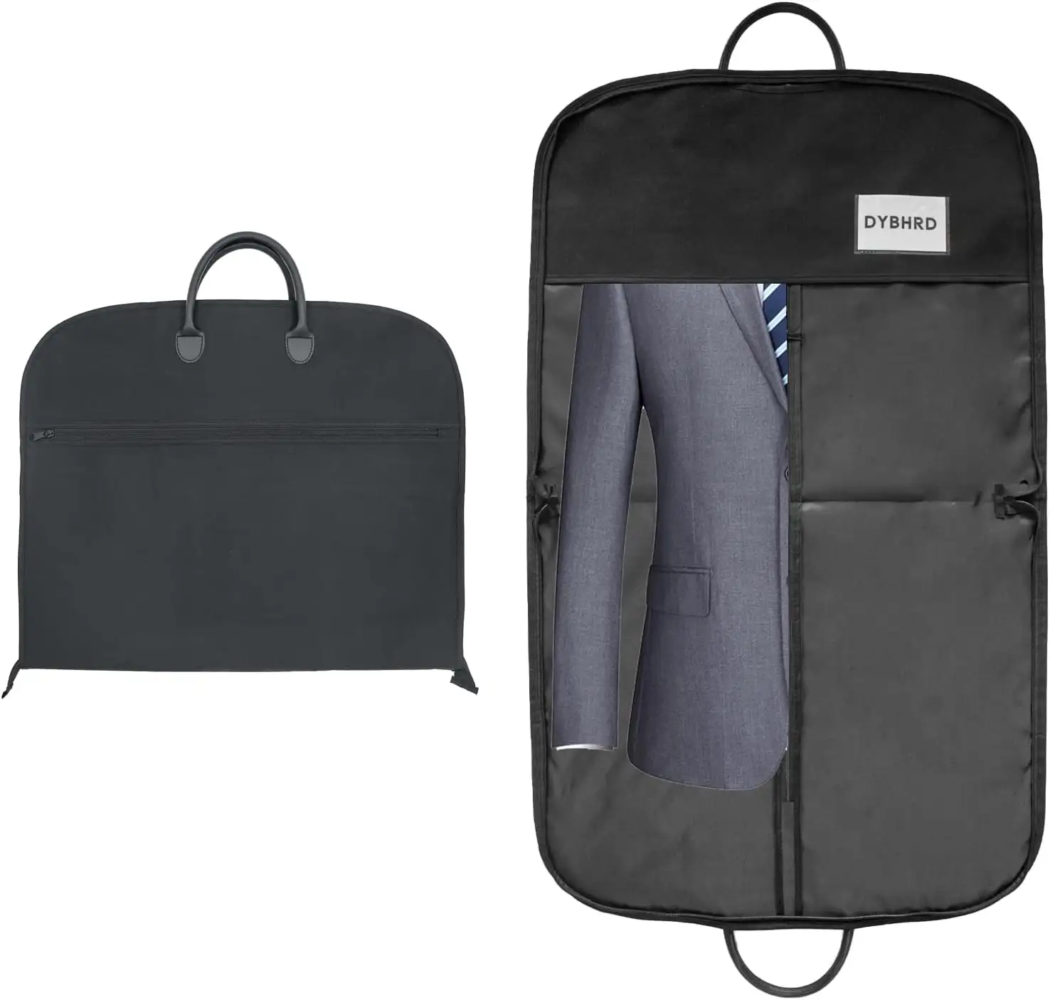 Bolsas de ropa para reciclar para viajes de negocios al por mayor, bolsa para trajes con cremallera y logotipo personalizado