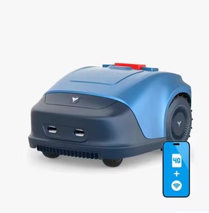 OEM Fábrica Portátil 24V Navegação GPS Robotic Lawnmower Auto-propelido com DIY App Controle Bateria Elétrica Operado Weeding