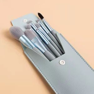 8 adet acemi Normal boyut ucuz makyaj fırçası takım profesyonel makyaj aracı vakıf/kaş/dudak/göz farı fırça kılıfı - Product Image 4
