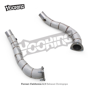 Fabrika paslanmaz çelik araba egzoz sistemi ile Ferrari California 4.3L 2009-2014 iniş borusu için isı kalkanı ücretsiz akış başlığı - Product Image 2