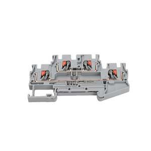 Bloque de terminales de empuje de doble capa, 28A, 500V, PTTB4, para aplicaciones de resorte automotriz, montaje en riel DIN HECHO DE PC y nailon - Product Image 4