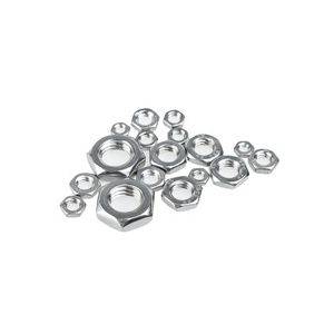 Tùy chỉnh thép không gỉ nặng Hex Mứt hạt DIN 936 mỏng Nut unchamfered hình lục giác mỏng các loại hạt - Product Image 3