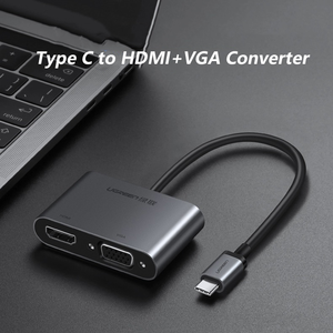UGREEN USB C至HDMI-and-VGA适配器2合1多功能集线器C型至HDMI-VGA转换器铝壳设计 - Product Image 5