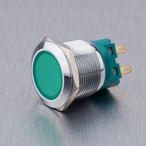 Interruttore a pulsante impermeabile in metallo 24 Volt blocco a LED interruttore a pulsante - Product Image 1