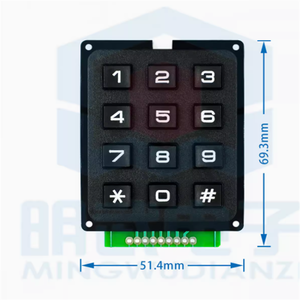 Microcontroller <strong>Keyboard</strong> Key matrix 4*3 12 Keys 4X4 16 Keys Industrial <strong>Keyboard</strong> Module Row Scanning - Product Image 2