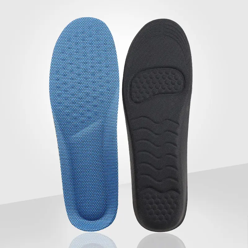 Plantillas de zapatos de espuma viscoelástica para mujeres y hombres, plantillas deportivas de absorción de impacto redonda, cómodas, amortiguadoras