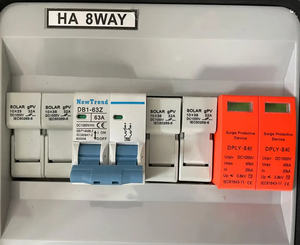 ソーラーコンバイナーボックス12 3 4 5 68文字列入力12文字列出力500V1000VDCプラスチックHA太陽光発電PVコンバイナーボックス - Product Image 2