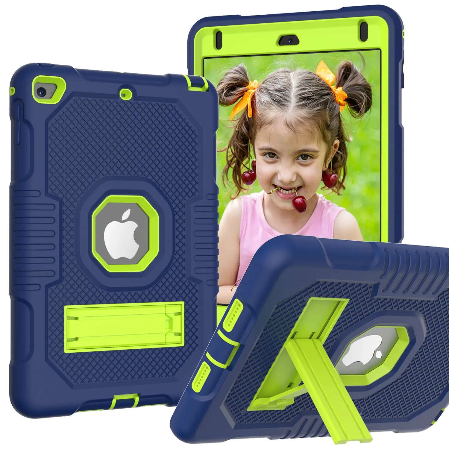 Heavy Duty Case For iPad Mini 4/ 5 7.9 zoll./5th Generation Kickstand Shockproof Defender Plastic + Silicone Tablet Cover