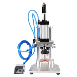 70ZC Pneumatic <strong>Plastic</strong> Glass Seasoning Bottle <strong>Press</strong> Capping <strong>Machine</strong> Perfume Vial Spray Cap Collar Pressing <strong>Machine</strong>