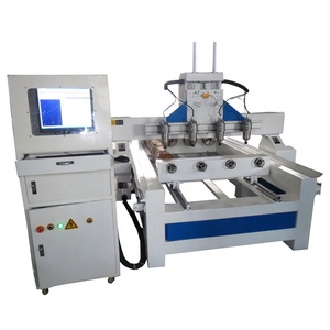 Enrutador CNC 3D de 4 ejes de cabezales múltiples de velocidad rápida, máquina CNC de esculpir 3D con múltiples usos, enrutador CNC de 4 husillos - Product Image 1