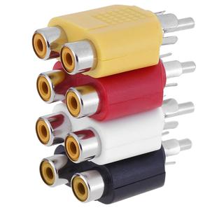 <strong>RCA</strong> Audio Adapter <strong>RCA</strong> Y <strong>Splitter</strong> AV Audio Video Plug Converters <strong>1</strong> Male to <strong>2</strong> Female Digital Cables Adapters Jack Plug - Product Image 6