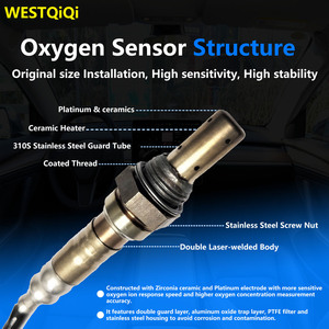 18213-65J12 1821365J12 Sensor de oxígeno O2 Sensor aguas abajo reemplazo para Suzuki SX4 2.0L 2007 Grand Vitara II 1.6L 2.0L Grand - Product Image 2