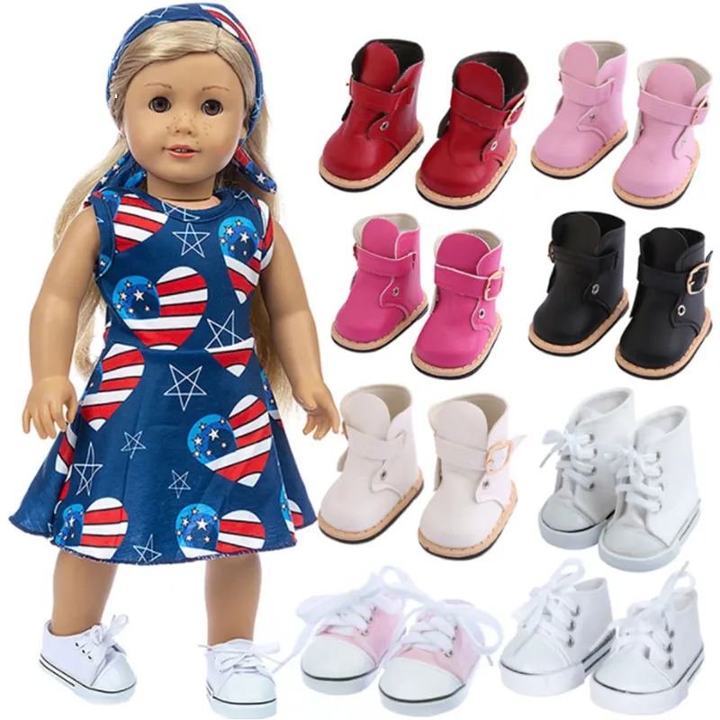 Acessórios para sapatos de bonecas, acessórios para bonecas de 18 polegadas, bonecas americanas de 45cm, botas de inverno para meninas