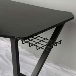 Escritorio de ordenador LED de altura ajustable ergonómico mesa de juego plegable de superficie MDF de madera metálica para oficina y escuela para sala de estar - Product Image 5