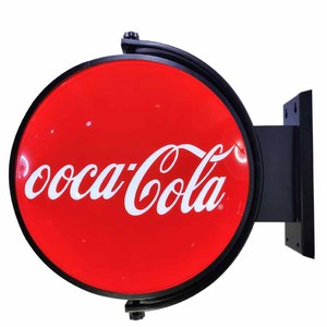 Circolare led pubblicità rotonda segnaletica scatola luminosa segno a led esterno acrilico vuoto forma ipx5 2 lati di rotazione scatola luminosa - Product Image 2