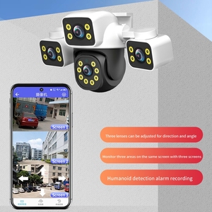 Werks großhandel 3MP Drei-Objektiv-Sicherheits netzwerk kamera HD-Nachtsicht-PIR-Bewegungs erkennung Zwei-Wege-Audio IPC360 PTZ-Kameras - Product Image 2