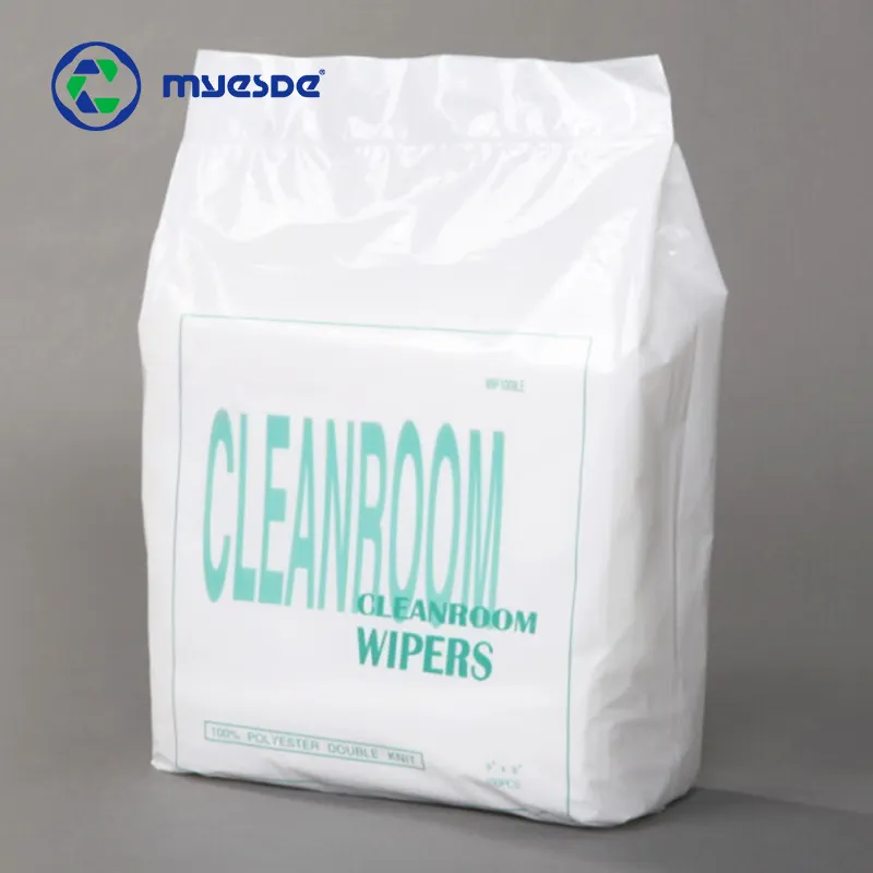 9x9 1009sle Manufacturer High Tech Cloth Oem 100% Polyester Lint Free Cleaning Wipes Class Cleanroom Wiper