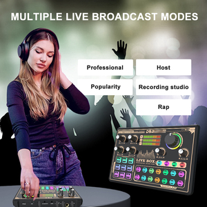 Huayi Voice V9 Family Concert Condenser Recording Podcast Studio Sound Card Kit with Earphone <strong>Monitor</strong> for Live Recording - Product Image 2