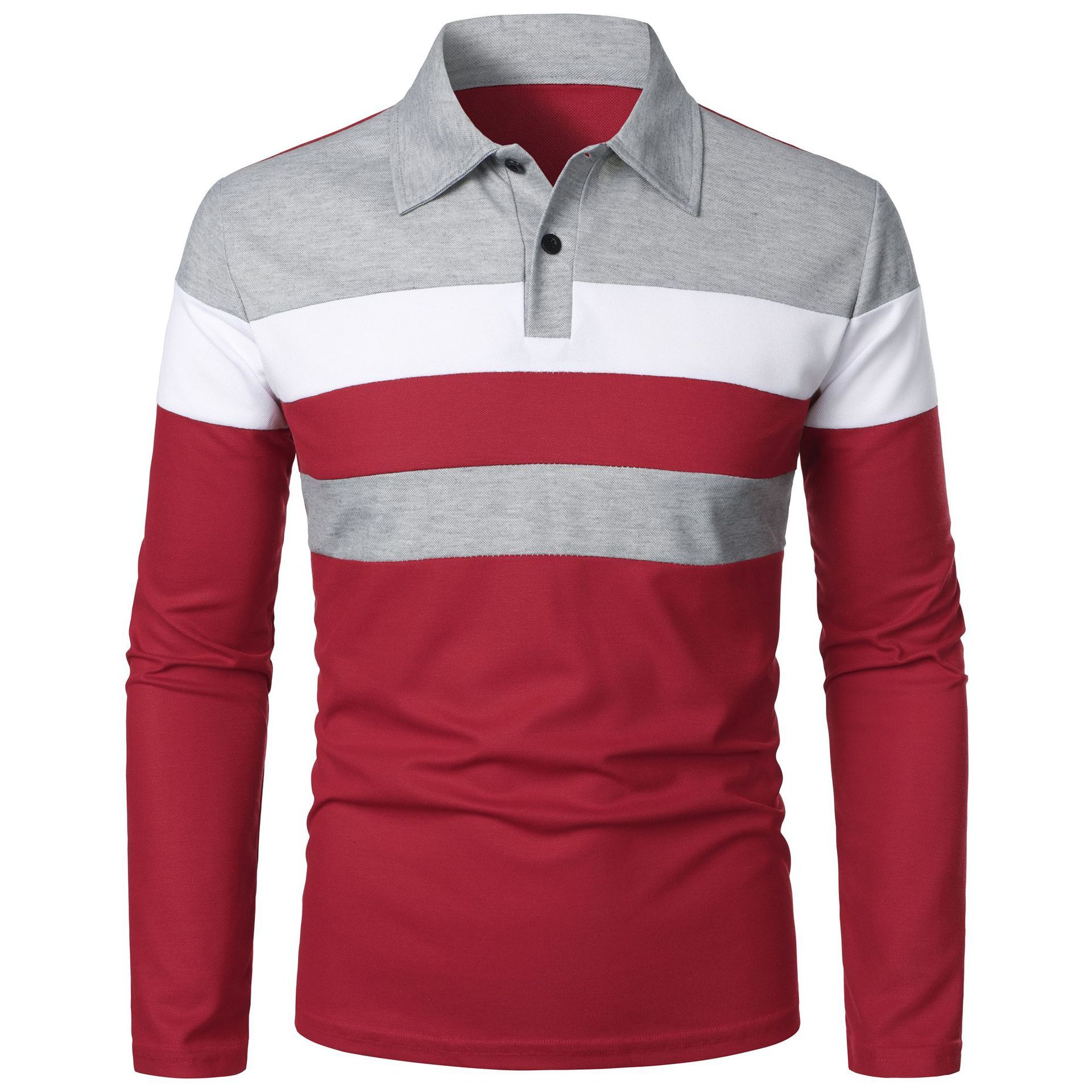 Gris clair avec une chemise rouge
