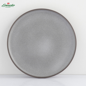High Quality Crockery Set Textured Lava Glaze <strong>Ceramic</strong> with Hygienic Non-Porous Surface Modern Ins Design Oval Pattern New Model - Product Image 3