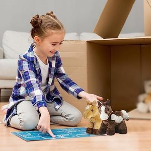 Boya 8 \ "Mini Flopsie peluş at ve Prancer kırmızı Roan at PP pamuk dolgu ile işlemeli yorgan - Product Image 4