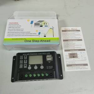 Regolatore di carica solare 12V/ 24V pannello solare regolabile Display LCD Dual USB impostazione PWM 10A Controller di carica - Product Image 4