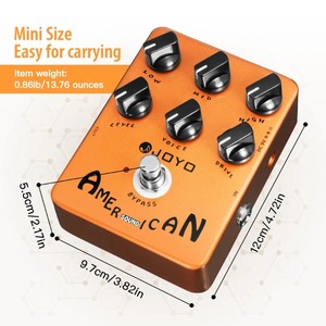 JOYO JF-14 อเมริกันเสียงOverdrive Effectกีตาร์เหยียบFd 57 เครื่องขยายเสียงDeluxeจําลองเหยียบจากทําความสะอาดเสียงOverdrive