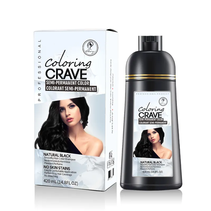 Semi-Permanenthenna pure shampoo gray hair treatment blackening shampoo