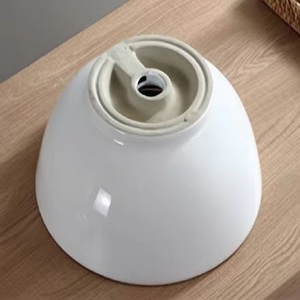 豪华现代浴室瓷器水槽圆形椭圆形陶瓷餐具，用于手洗和户外大理石和石材材料 - Product Image 5
