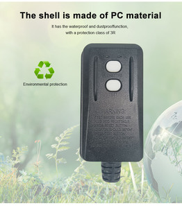 Interruttore di circuito elettrico GFCI Plug-In protezione contro le perdite di terra spina Auto-Reset controllo automatico IP54 livello 125V spine prese - Product Image 5