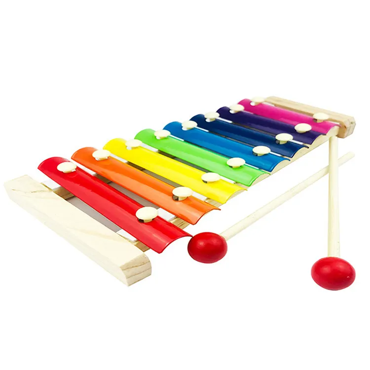 Facoty terlaris instrumen musik anak-anak gambang kayu mainan pendidikan untuk bayi