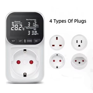 Digital <strong>Temperature</strong> <strong>Controller</strong> Socket Thermostat EU Plug 220V With <strong>Timer</strong> Switch Heating Cooling for Refrigerator - Product Image 5