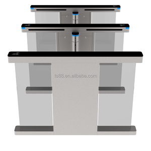 Ultra dünne Edelstahl klappen barriere für ästhetisches Design Bidirektion ale RFID-Pendeltor-Zugangs kontrolle - Product Image 1