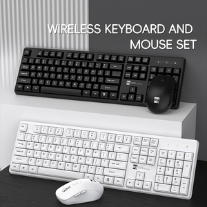 Conjunto combinado de teclado y ratón inalámbricos Bluetooth al por mayor con receptor Nano USB - Product Image 4