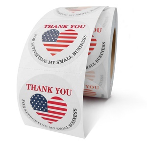 Özel teşekkür ederim Sticker bizimle alışveriş için 1.5 inç 500Pcs sipariş için teşekkür ederim yuvarlak perakende fiyat etiketler - Product Image 6