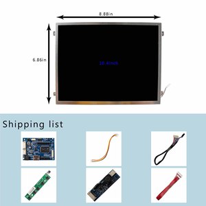 Pantalla Lcd Personalizada 30Pin Lvds Lcd Publicidad Monitores 10,4 Pulgadas 1024X768 Pantalla Lcd Ips Con Hd-Mi Altavoz Tablero Principal - Product Image 6