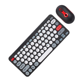 Venta caliente 78-Key ABS Mini elegante Gaming Keyboard Mouse Combo 2,4G Wireless USB Compatible All Windows Desktop English - Product Image 1