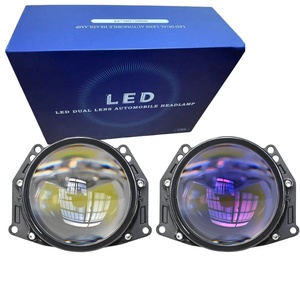 มินิ LED ไฟหน้าโปรเจคเตอร์ H4 H7 9006 เลนส์สีฟ้า 60W โปรเจคเตอร์ Focos Led Para Auto BI LED โปรเจคเตอร์เลนส์ 3.0 - Product Image 1