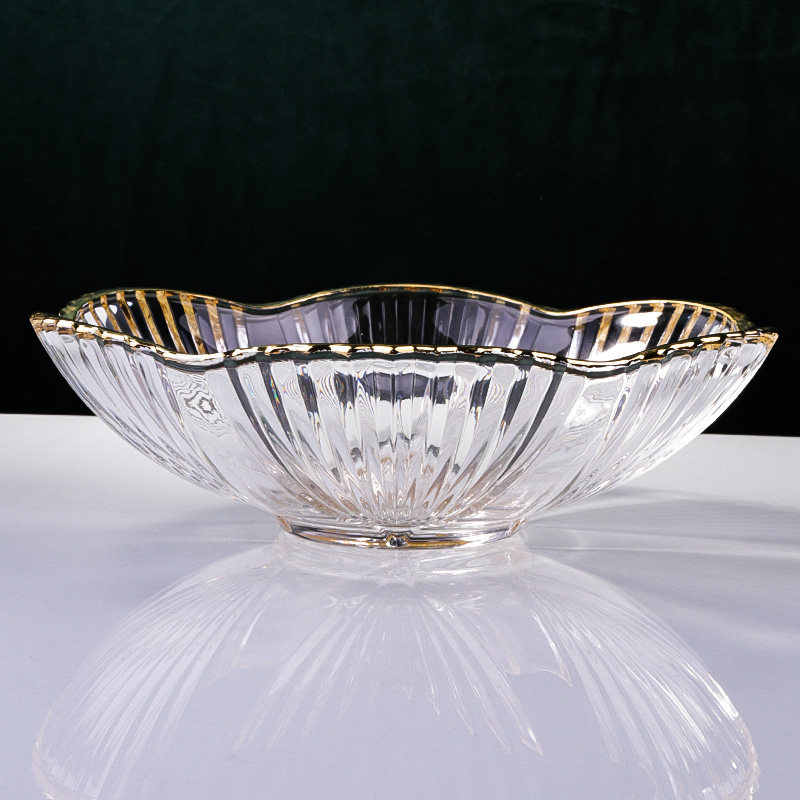 Grand seau à fruits pissenlit transparent calibre 27cm