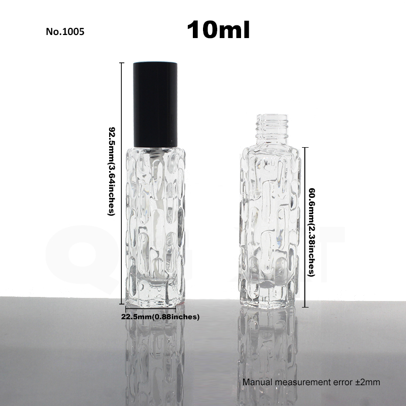 No.1005 10ml perfume bottle+spray+cap