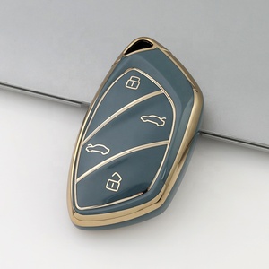 Gold Edge <strong>Key</strong> Fob Cover Fit for Roewe RX5 <strong>MG</strong> <strong>ZS</strong> GT GS 350 360 750 W5 Class Accessories Soft TPU Protection Car Case Shell - Product Image 4